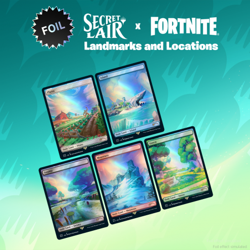 Secret Lair Drop Series: Secret Lair x Fortnite Landmarks and Locations - Traditional Foil Edition